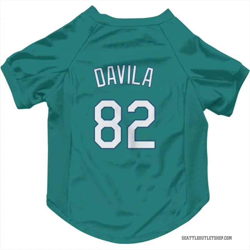 Nick Davila  Green Seattle Mariners  Cat & Dog Pet Jersey