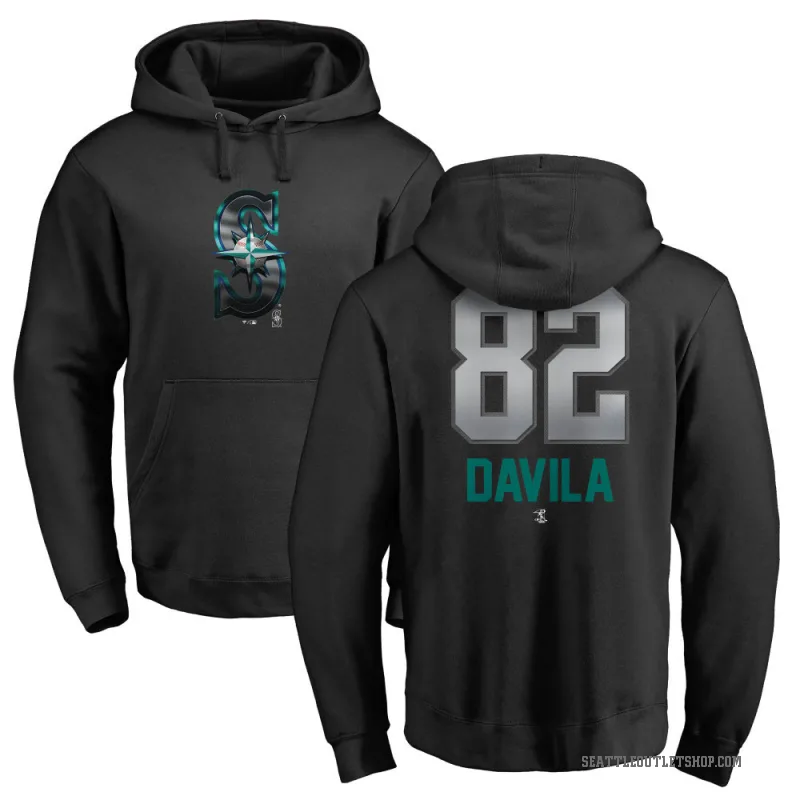 Nick Davila Men's Black Seattle Mariners Branded Midnight Mascot Pullover Hoodie -