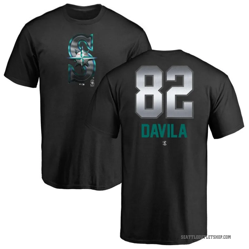 Nick Davila Men's Black Seattle Mariners Midnight Mascot T-Shirt -