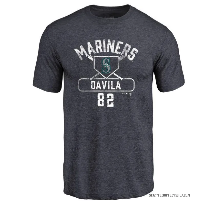Nick Davila Men's Navy Seattle Mariners Base Runner T-Shirt -