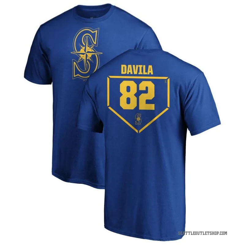Nick Davila Men's Royal Seattle Mariners RBI T-Shirt -