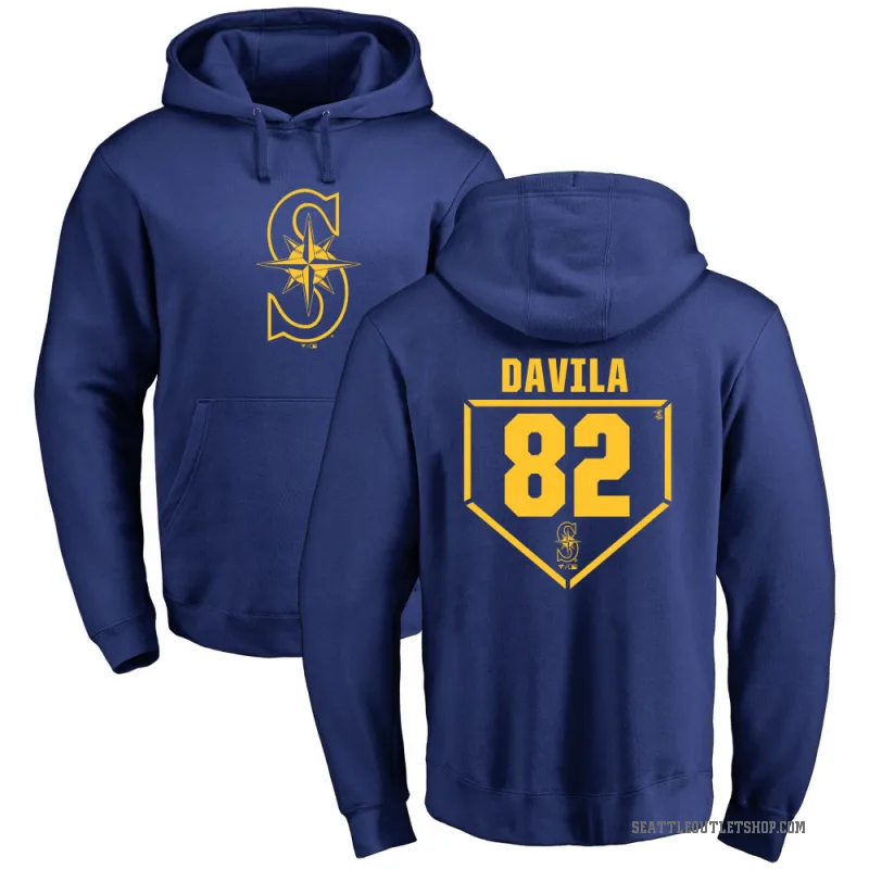 Nick Davila Youth Royal Seattle Mariners Branded RBI Pullover Hoodie -