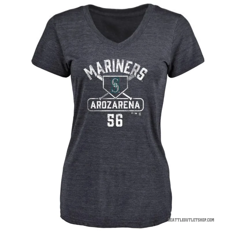 Randy Arozarena Women's Navy Seattle Mariners Base Runner T-Shirt -