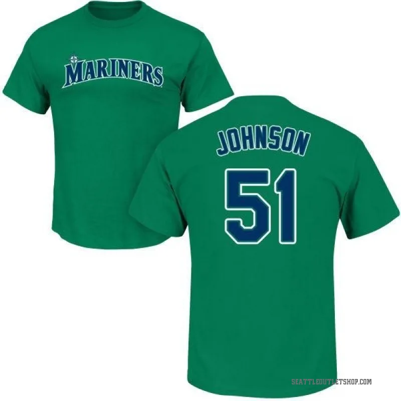 Randy Johnson Men's Green Seattle Mariners Roster T-Shirt -