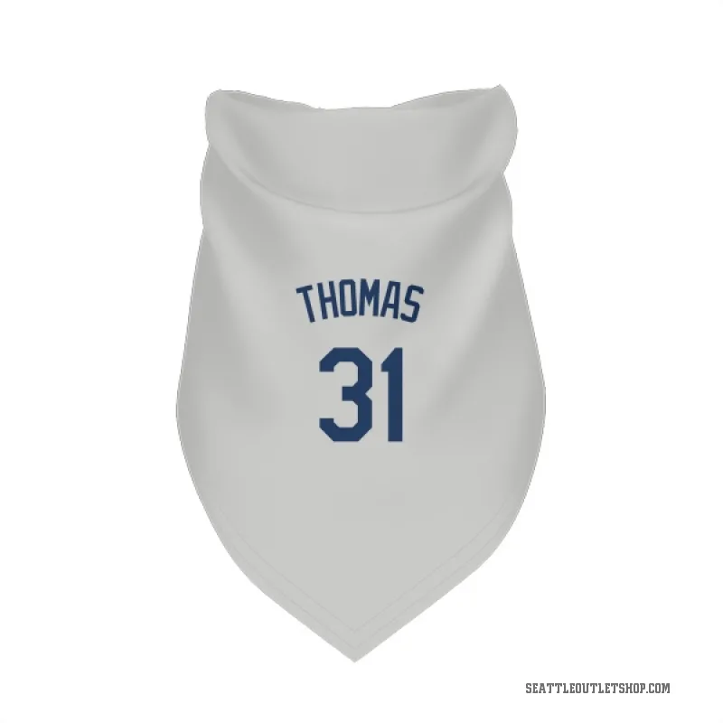 Rhylan Thomas  Gray Seattle Mariners  Cat & Dog Pet Bandana