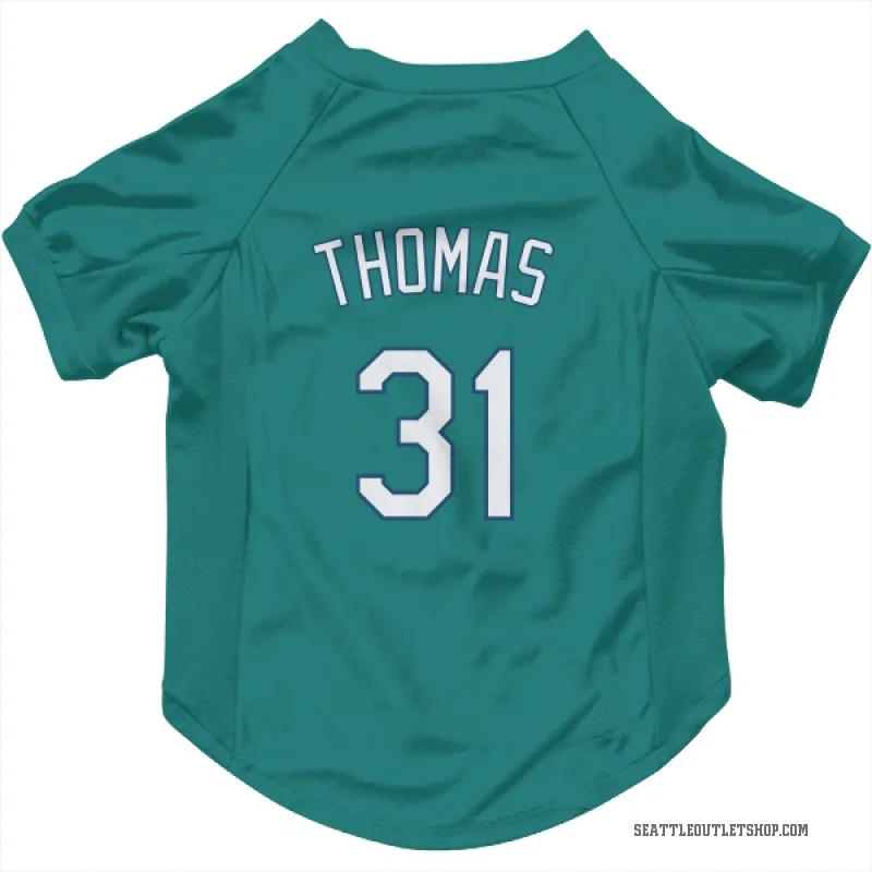 Rhylan Thomas  Green Seattle Mariners  Cat & Dog Pet Jersey