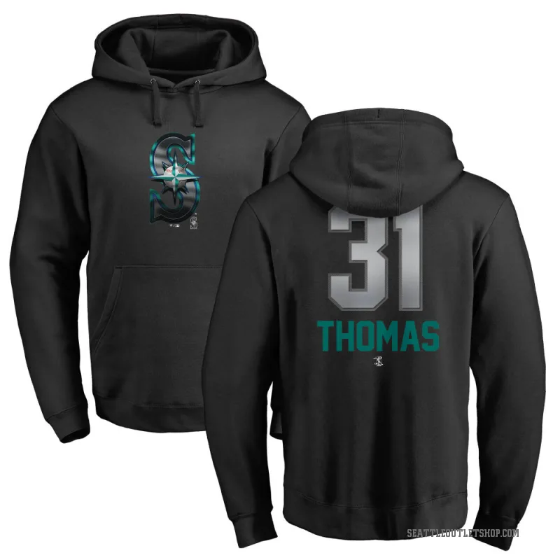 Rhylan Thomas Youth Black Seattle Mariners Branded Midnight Mascot Pullover Hoodie -