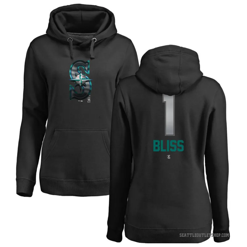 Ryan Bliss Women's Black Seattle Mariners Branded Midnight Mascot Pullover Hoodie -