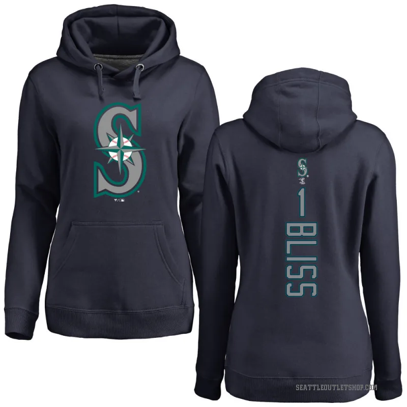 Ryan Bliss Women's Navy Seattle Mariners Backer Pullover Hoodie