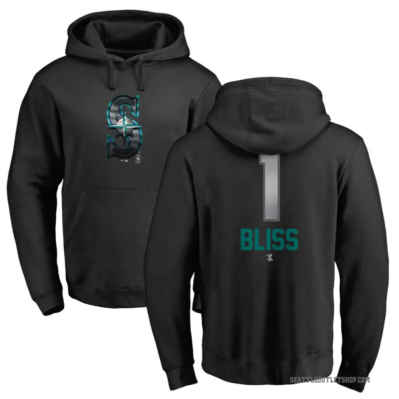 Ryan Bliss Youth Black Seattle Mariners Branded Midnight Mascot Pullover Hoodie -