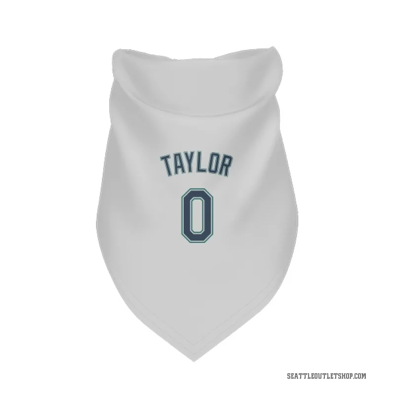 Samad Taylor  White Seattle Mariners  Cat & Dog Pet Bandana