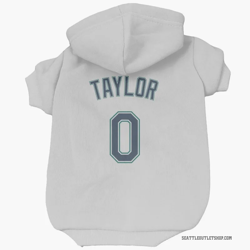 Samad Taylor  White Seattle Mariners  Cat & Dog Pet Hoodie