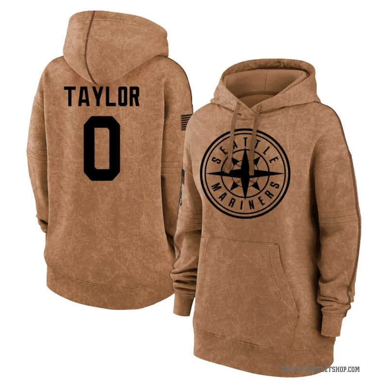 Samad Taylor Women's Brown Seattle Mariners 2023 Salute to Service Pullover Hoodie