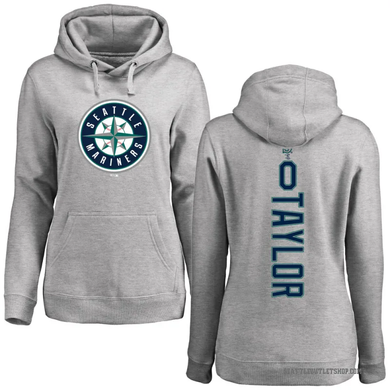Samad Taylor Women's Seattle Mariners Ash Backer Pullover Hoodie