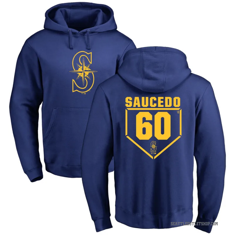 Tayler Saucedo Men's Royal Seattle Mariners Branded RBI Pullover Hoodie -